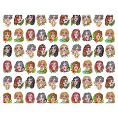 All The Petty Ladies Double Sided Flano Blanket (medium)  by ArtByAng