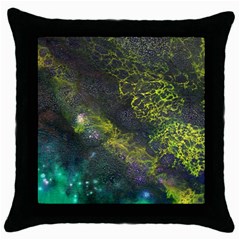 Deep In The Reef Throw Pillow Case (black) by ArtByAng