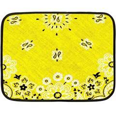 Grunge Yellow Bandana Double Sided Fleece Blanket (mini)  by dressshop