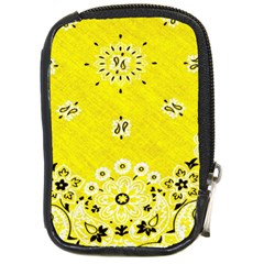 Grunge Yellow Bandana Compact Camera Leather Case by dressshop