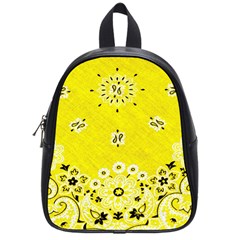 Grunge Yellow Bandana School Bag (small) by dressshop