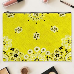 Grunge Yellow Bandana Cosmetic Bag (xxxl) by dressshop