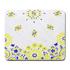 Faded Yellow Bandana Large Mousepads by dressshop