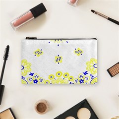 Faded Yellow Bandana Cosmetic Bag (small) by dressshop