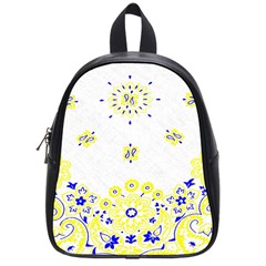 Faded Yellow Bandana School Bag (small) by dressshop