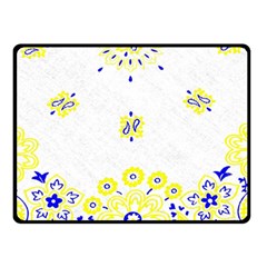 Faded Yellow Bandana Fleece Blanket (small) by dressshop