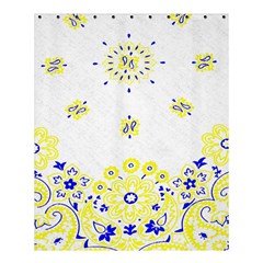 Faded Yellow Bandana Shower Curtain 60  X 72  (medium)  by dressshop