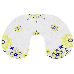 Faded Yellow Bandana Travel Neck Pillows by dressshop