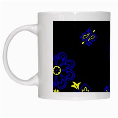 Blue Yellow Bandana White Mugs by dressshop