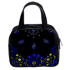 Blue Yellow Bandana Classic Handbag (two Sides) by dressshop