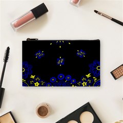 Blue Yellow Bandana Cosmetic Bag (small) by dressshop