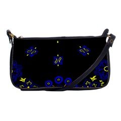 Blue Yellow Bandana Shoulder Clutch Bag by dressshop