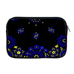 Blue Yellow Bandana Apple Macbook Pro 17  Zipper Case by dressshop