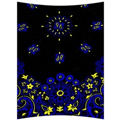 Blue Yellow Bandana Back Support Cushion by dressshop