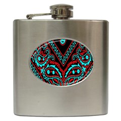 Blue And Red Bandana Hip Flask (6 Oz) by dressshop