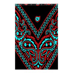 Blue And Red Bandana Shower Curtain 48  x 72  (Small) 