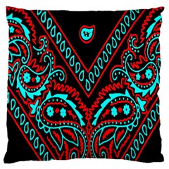 Blue And Red Bandana Standard Flano Cushion Case (two Sides) by dressshop