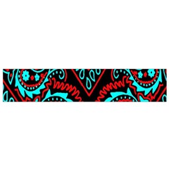 Blue And Red Bandana Small Flano Scarf