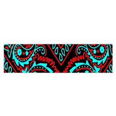 Blue And Red Bandana Satin Scarf (Oblong)