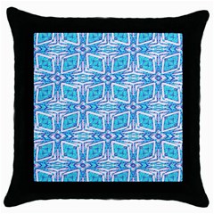 Geometric Doodle 1 Throw Pillow Case (black) by dressshop