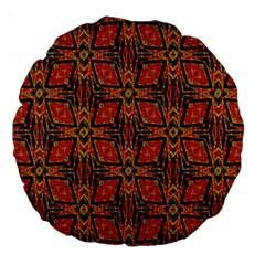 Geometric Doodle 2 Large 18  Premium Flano Round Cushions by dressshop