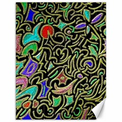 Swirl Retro Abstract Doodle Canvas 12  X 16  by dressshop