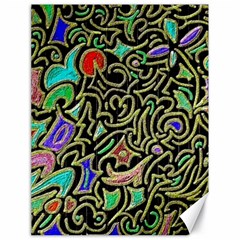 Swirl Retro Abstract Doodle Canvas 18  X 24  by dressshop