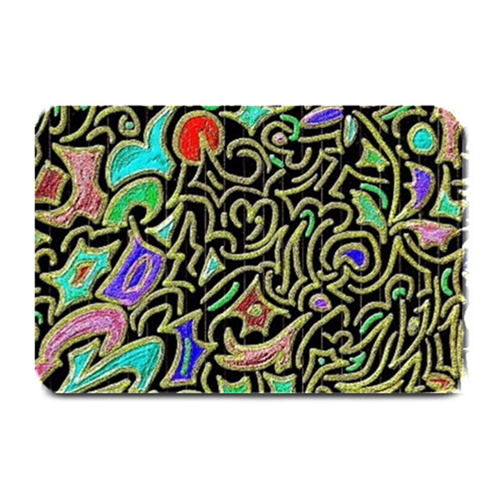 Swirl Retro Abstract Doodle Plate Mats