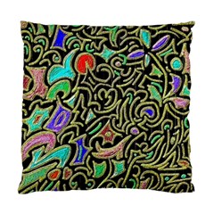 Swirl Retro Abstract Doodle Standard Cushion Case (two Sides) by dressshop