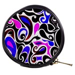 Retro Swirl Abstract Mini Makeup Bag Front