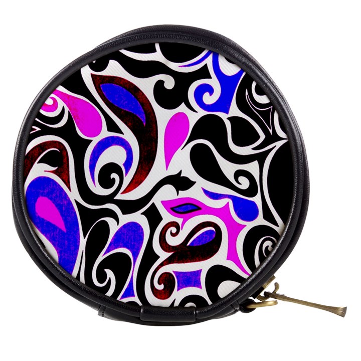 Retro Swirl Abstract Mini Makeup Bag