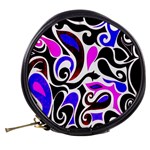 Retro Swirl Abstract Mini Makeup Bag Back