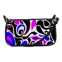 Retro Swirl Abstract Shoulder Clutch Bag by dressshop