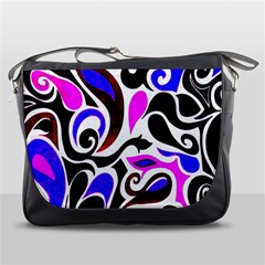 Retro Swirl Abstract Messenger Bag by dressshop