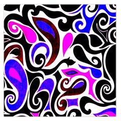 Retro Swirl Abstract Large Satin Scarf (square) by dressshop