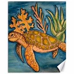 Turty- All Canvas 11  X 14  by ArtByAng