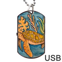 Turty- All Dog Tag Usb Flash (two Sides) by ArtByAng