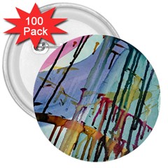 Chaos In Colour  3  Buttons (100 Pack)  by ArtByAng