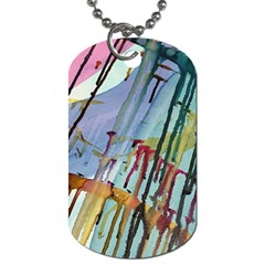 Chaos In Colour  Dog Tag (one Side) by ArtByAng