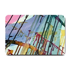 Chaos In Colour  Small Doormat  by ArtByAng