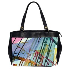 Chaos In Colour  Oversize Office Handbag (2 Sides) by ArtByAng