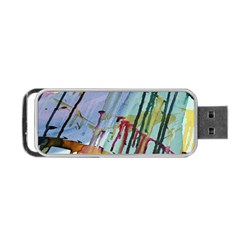 Chaos In Colour  Portable Usb Flash (one Side) by ArtByAng