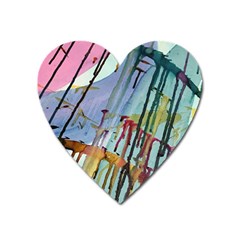 Chaos In Colour  Heart Magnet by ArtByAng