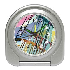 Chaos In Colour  Travel Alarm Clock by ArtByAng