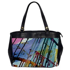 Chaos In Colour  Oversize Office Handbag by ArtByAng