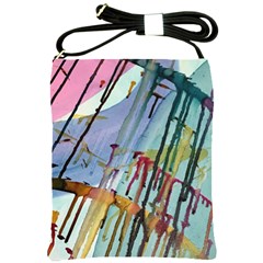 Chaos In Colour  Shoulder Sling Bag by ArtByAng