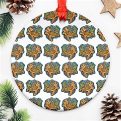 Tommyturt Round Ornament (two Sides) by ArtByAng