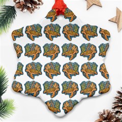 Tommyturt Snowflake Ornament (two Sides) by ArtByAng