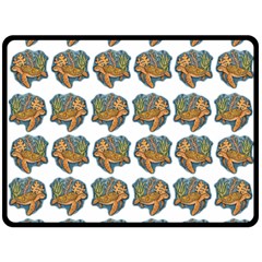 Tommyturt Fleece Blanket (large)  by ArtByAng