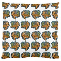 Tommyturt Large Cushion Case (two Sides) by ArtByAng